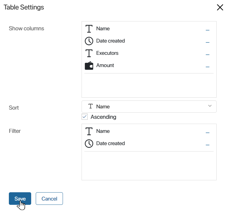 report-app-table-settings