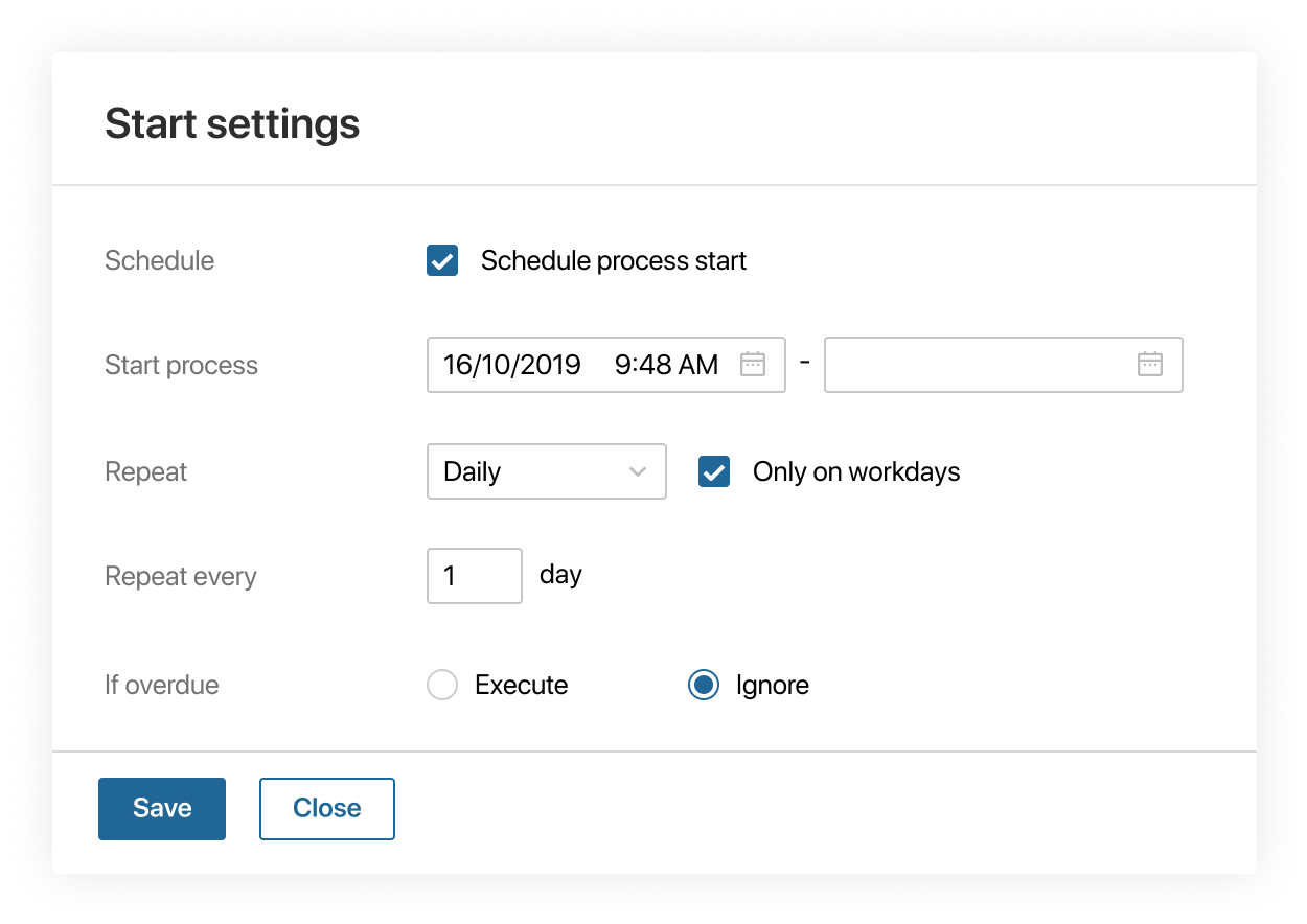 Different startup scripts