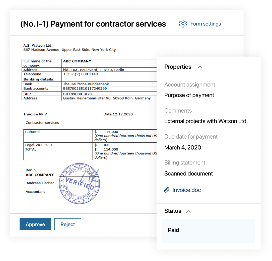 Financial documents